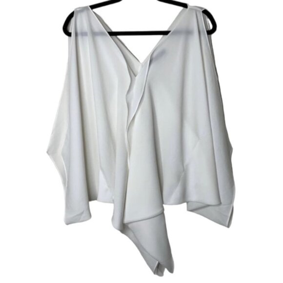 Sugarlips Blouse Top Tiered Flowy Top Off White Open Sleeve Y2k 2000s Size XS - Picture 4 of 16